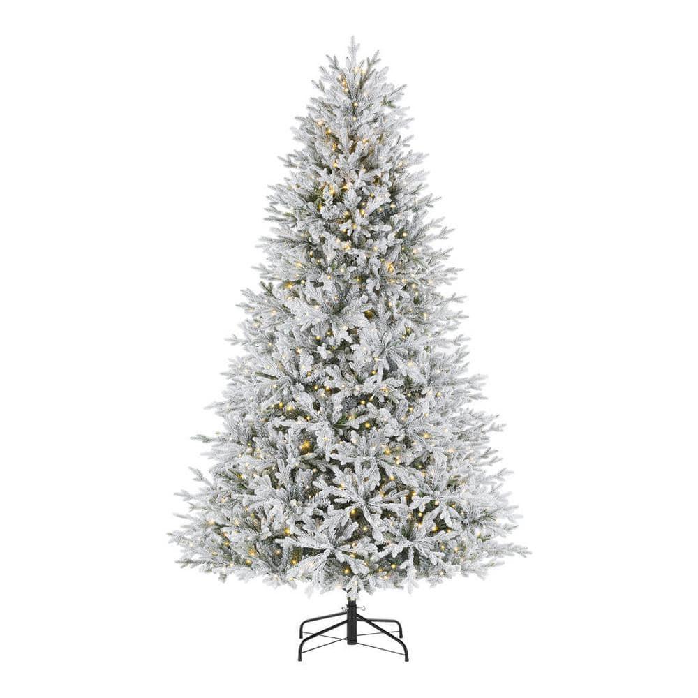 7.5 ft KenFraser Flocked Christmas Tree