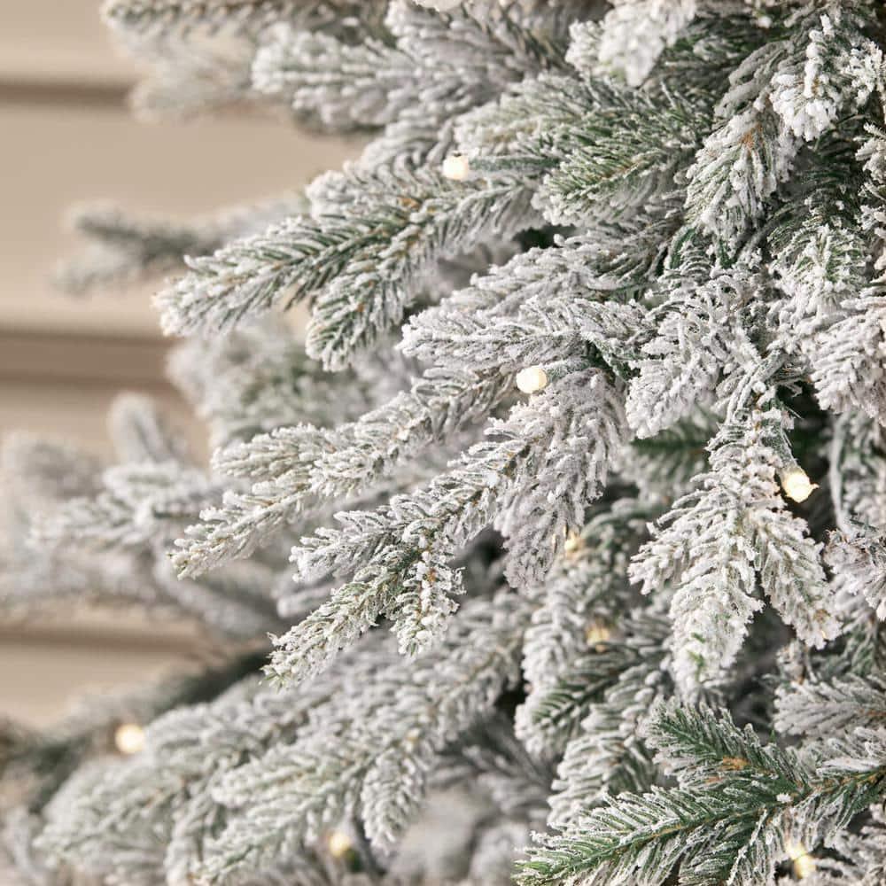 7.5 ft KenFraser Flocked Christmas Tree