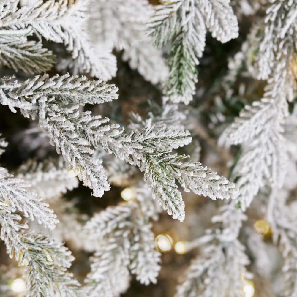 7.5 ft KenFraser Flocked Christmas Tree
