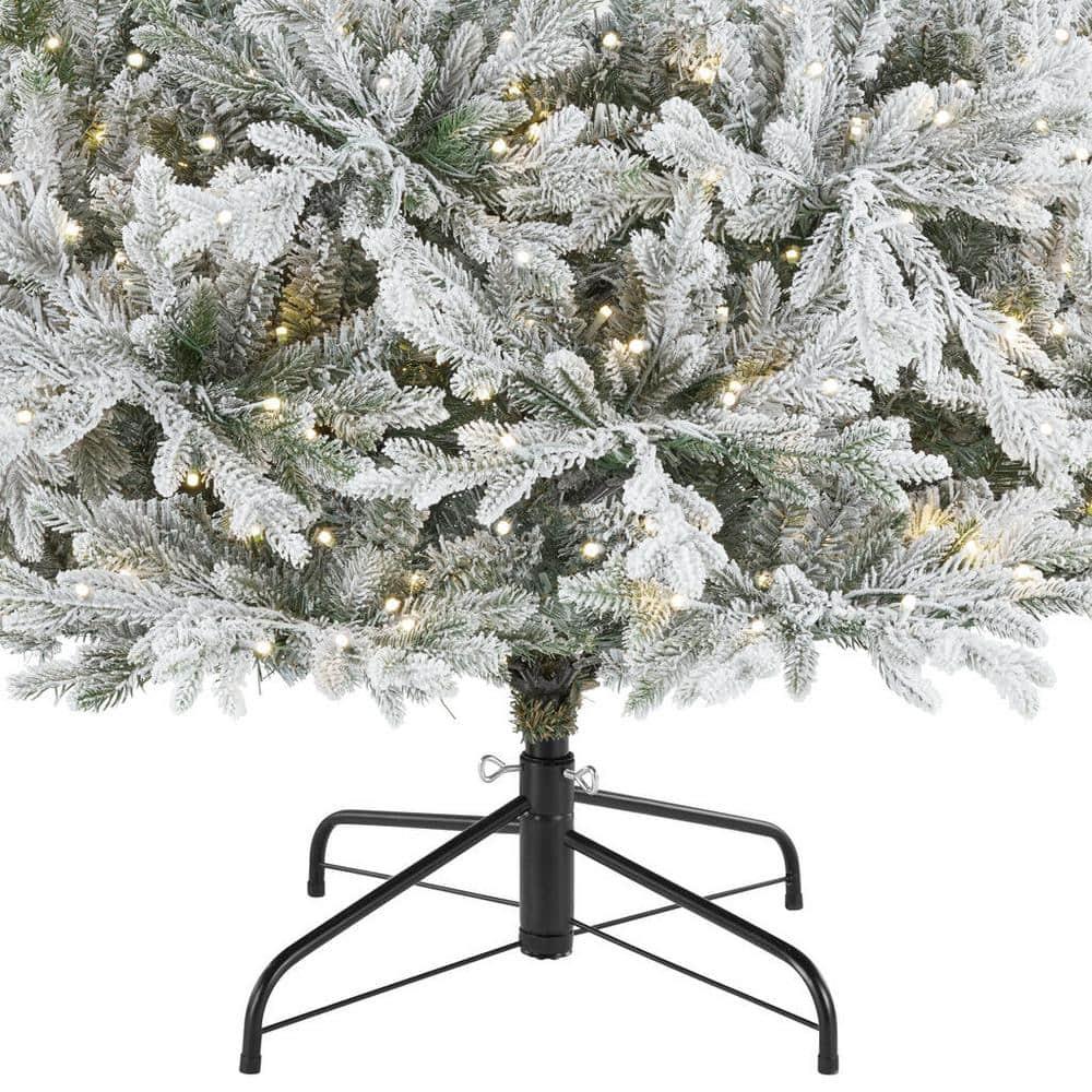 7.5 ft KenFraser Flocked Christmas Tree