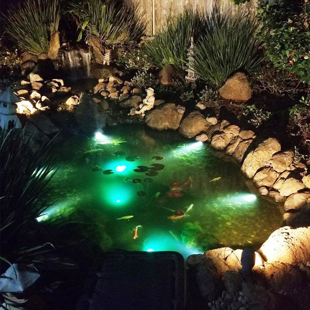Bojue 5 pcs Waterproof LED Garden Solar Pathway Lights RGB ground plug Landscaping lawn light