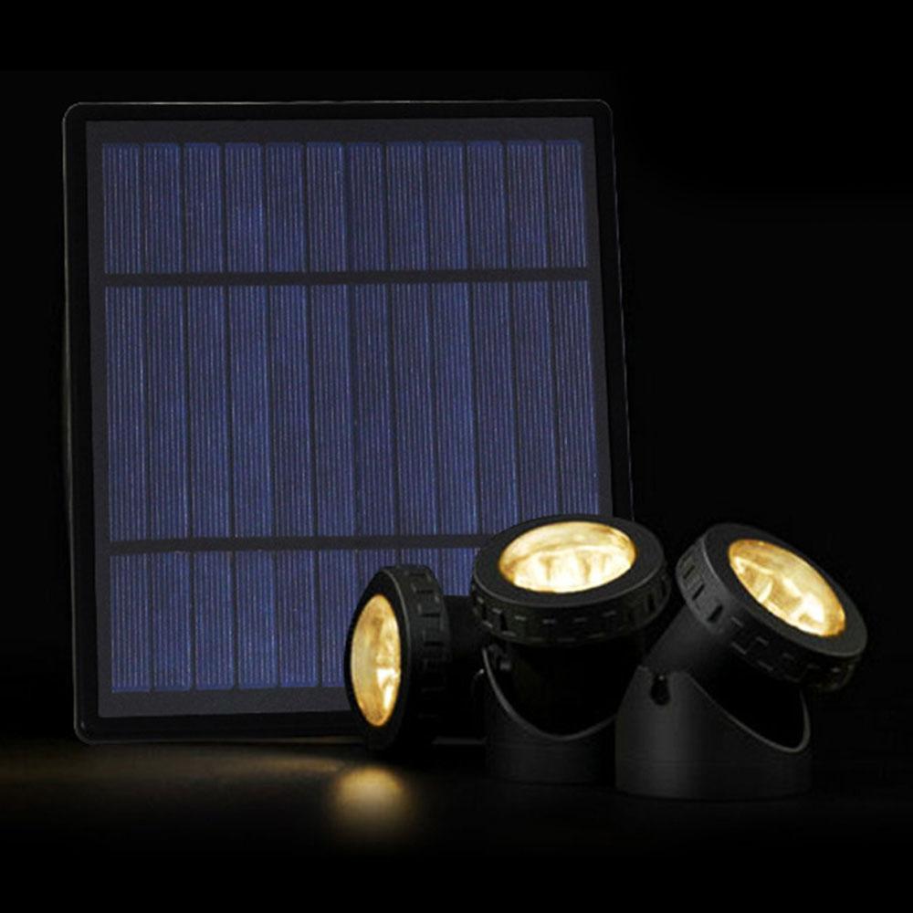Bojue 5 pcs Waterproof LED Garden Solar Pathway Lights RGB ground plug Landscaping lawn light