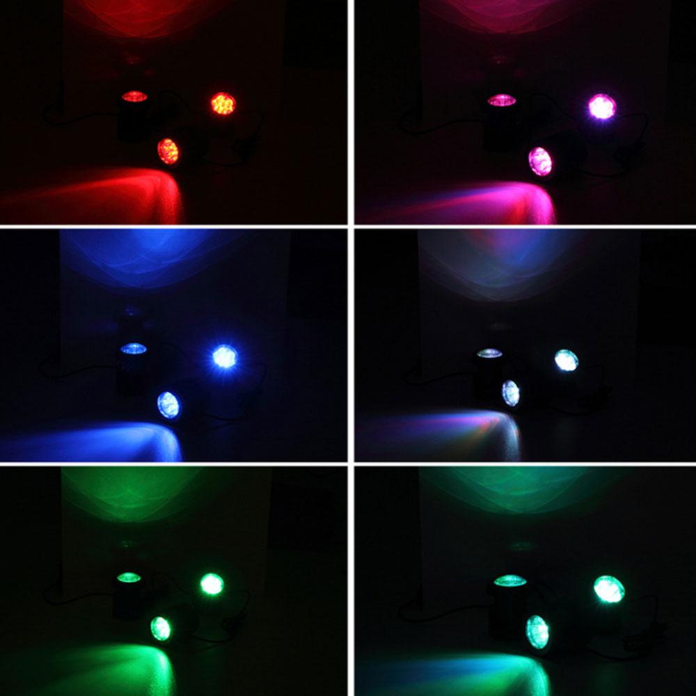 Bojue 5 pcs Waterproof LED Garden Solar Pathway Lights RGB ground plug Landscaping lawn light