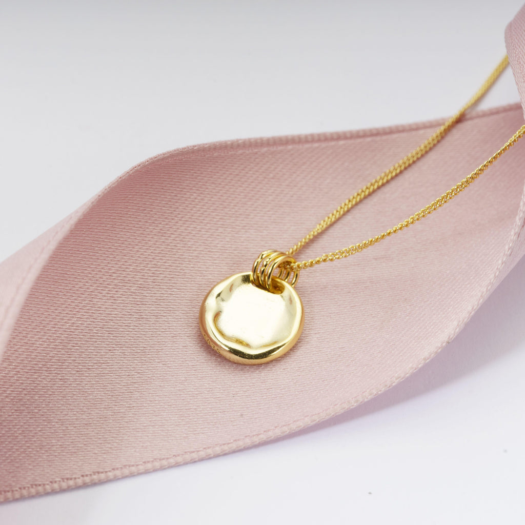 asymmetric round tag 925 sterling silver adjustable necklace