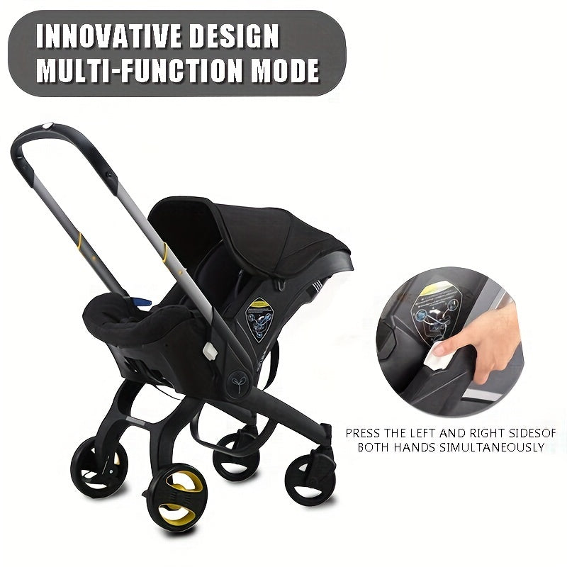 4 In 1Foldable Baby Stroller, A Good Helper For Mothers When Traveling, Shopping In Supermarkets, Baby Stroller Suitable For Christmas, Halloween, And Thanksgiving Gift
