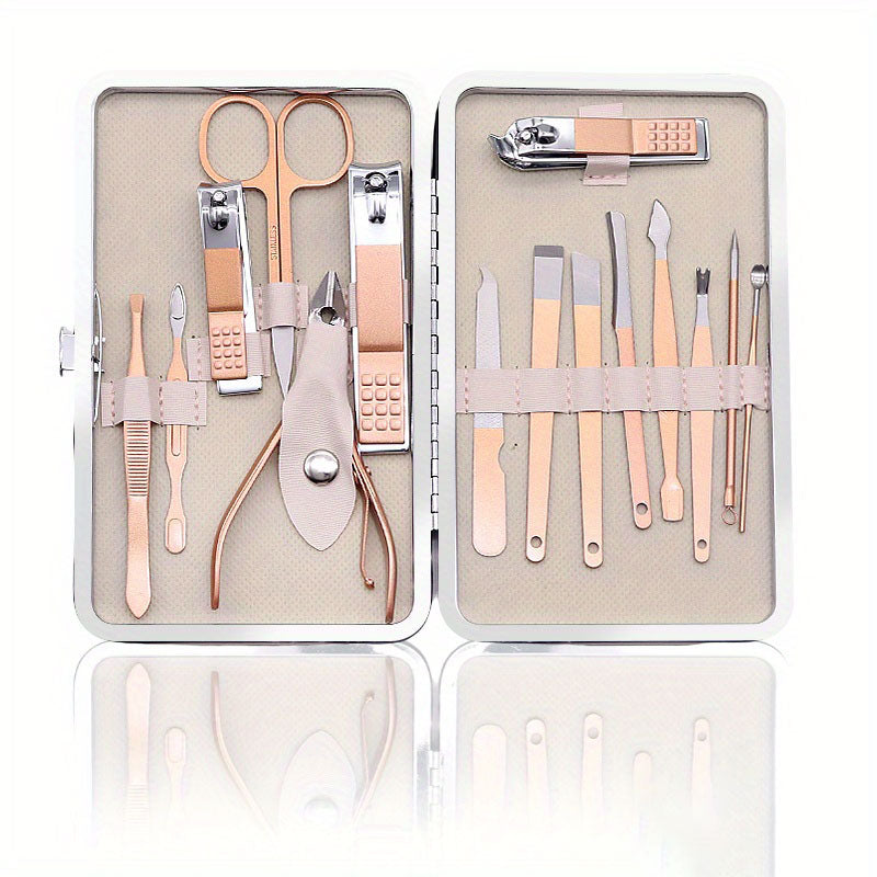 7/10/12/15/18 In 1 Professional  Steel Nail Clipper Pedicure&amp; Manicure Set -  All Purpose Set For Nails Daily And Salon !