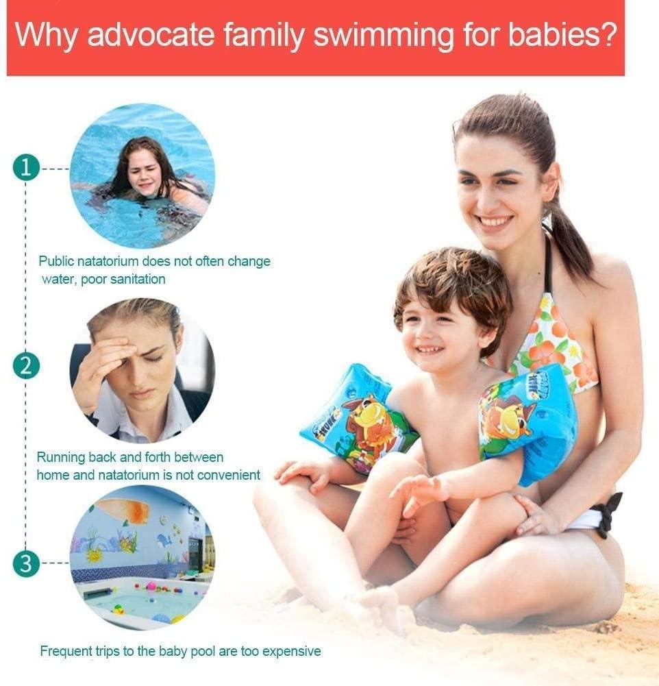 ARTF 1.3/1.5/1.8/2.1/2.6m Inflatable Swimming Pool,Summer LarInflatable Family Outdoor Rectangle Swimming Pool, Garden, Parties, Apply to Kids and Adults,Family Kids Water Play Fun Backyard Toy