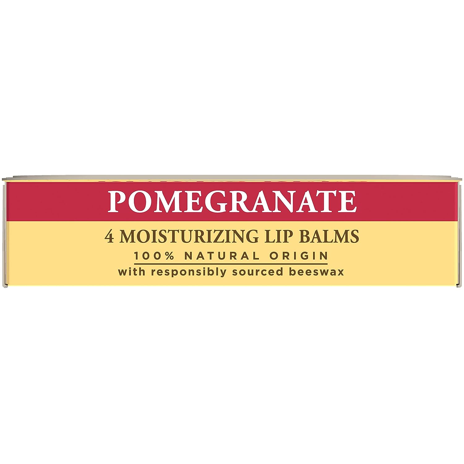 Burt's Bees Lip Balm, Moisturizing Lip Care, All Natural, Original Beeswax with Vitamin E &amp; Peppermint Oil (4 Pack)
