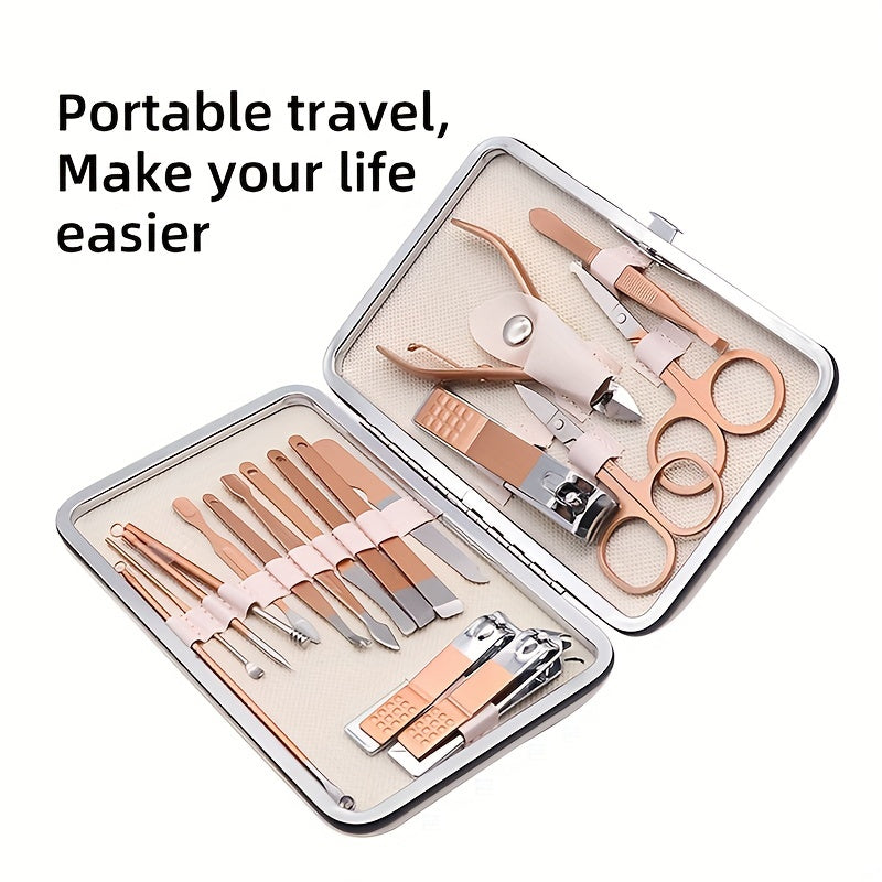 7/10/12/15/18 In 1 Professional  Steel Nail Clipper Pedicure&amp; Manicure Set -  All Purpose Set For Nails Daily And Salon !