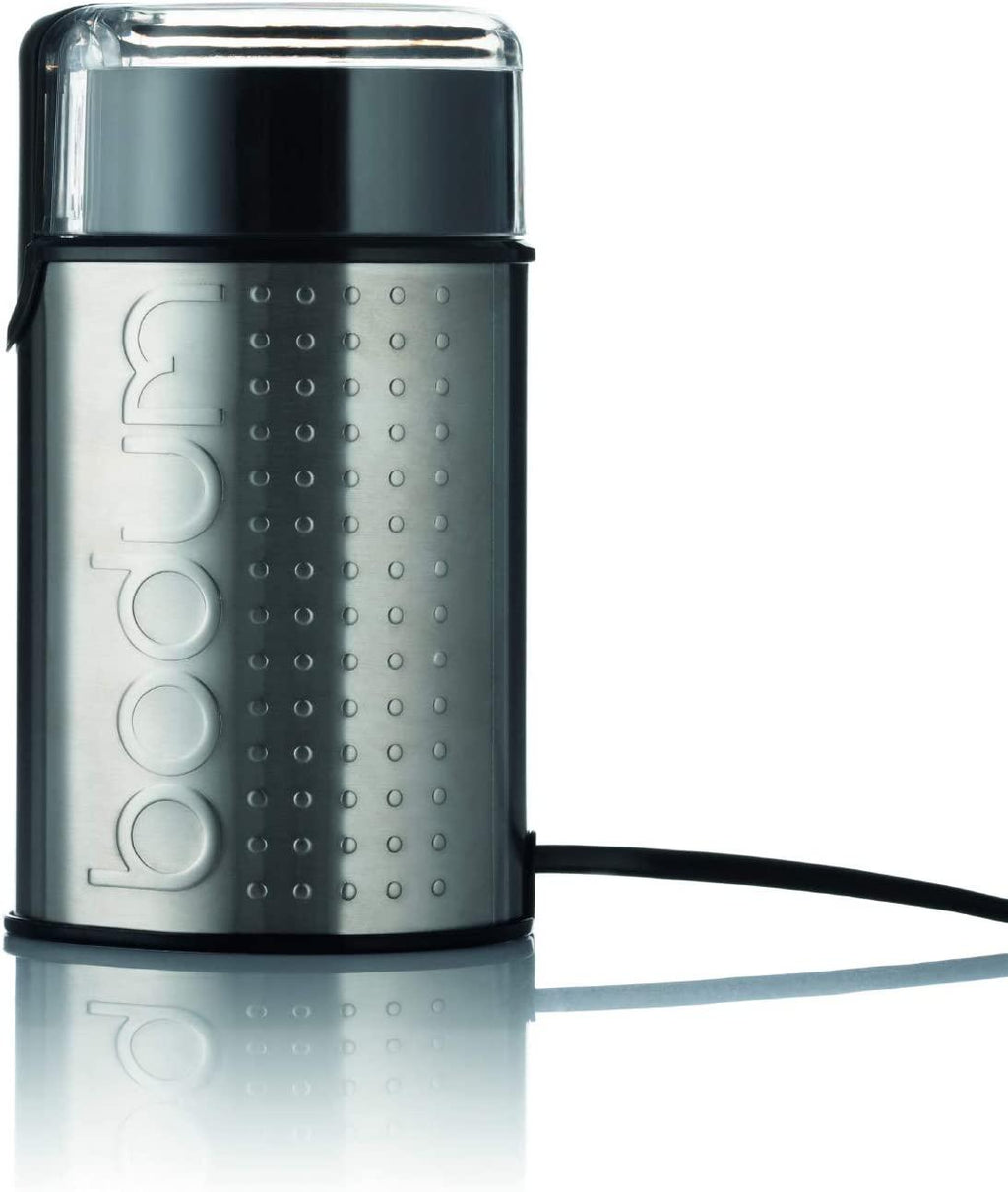 Bodum Bistro Electric Coffee Grinder, Matte Chrome