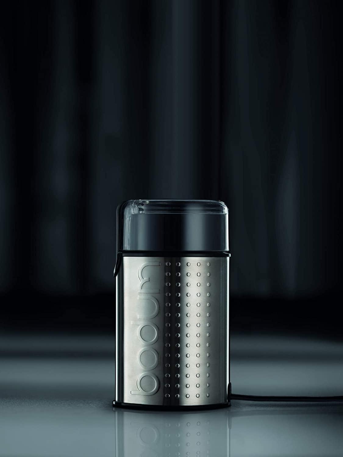 Bodum Bistro Electric Coffee Grinder, Matte Chrome
