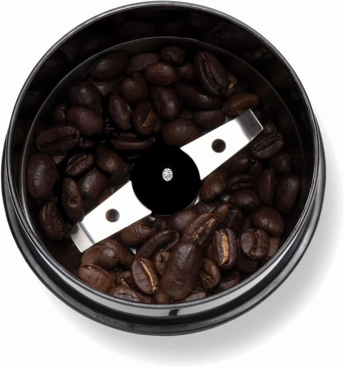 Bodum Bistro Electric Coffee Grinder, Matte Chrome