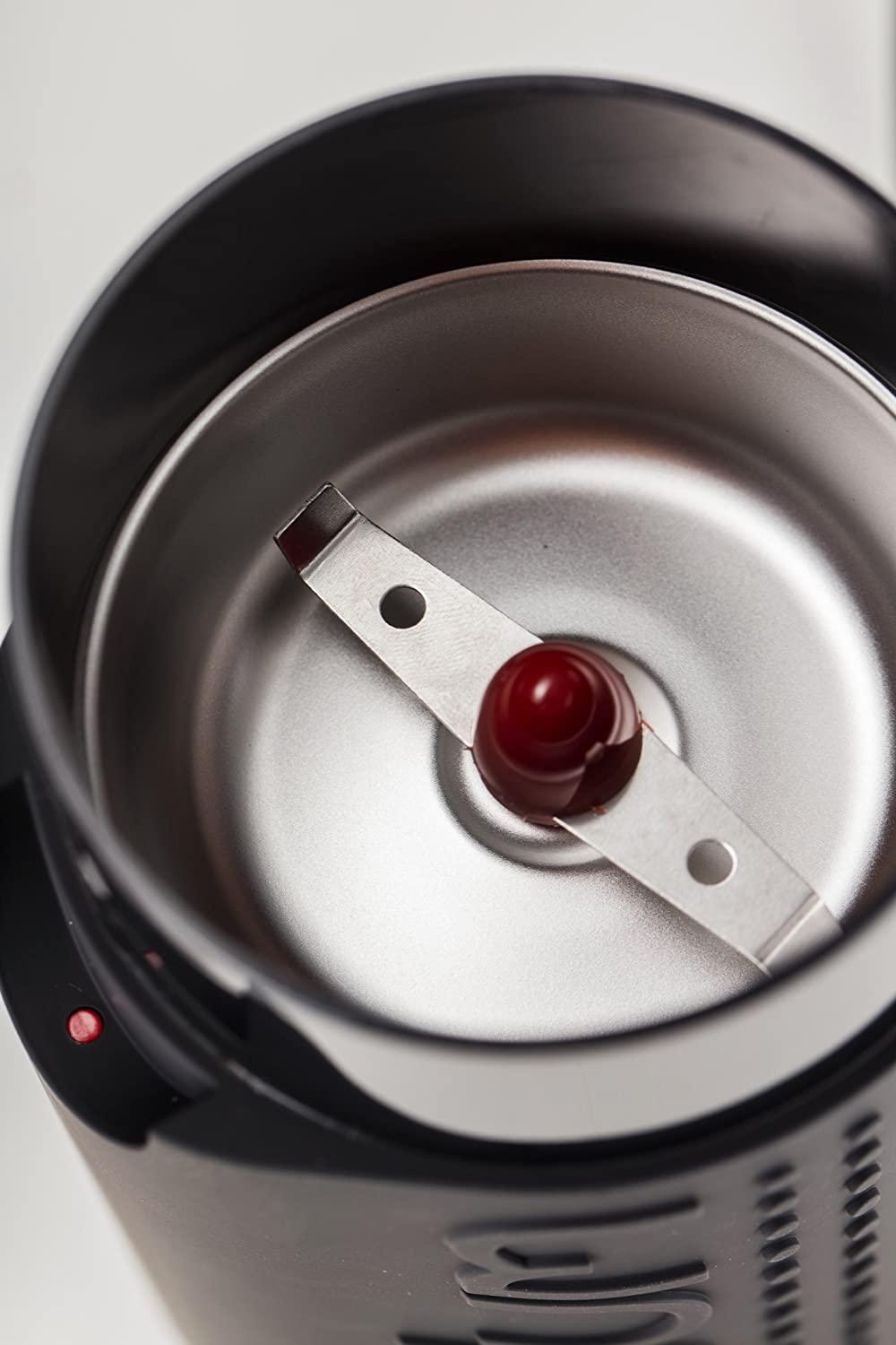 Bodum Bistro Electric Coffee Grinder, Matte Chrome