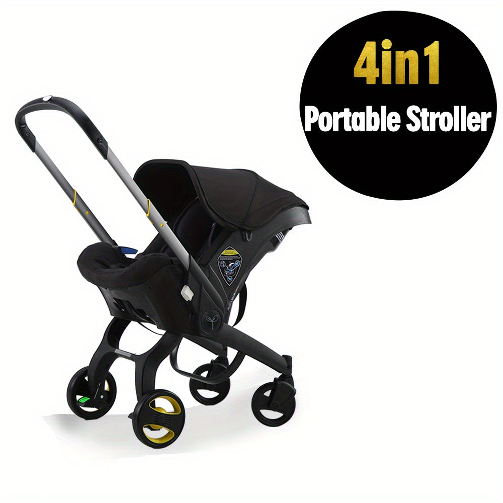4 In 1Foldable Baby Stroller, A Good Helper For Mothers When Traveling, Shopping In Supermarkets, Baby Stroller Suitable For Christmas, Halloween, And Thanksgiving Gift