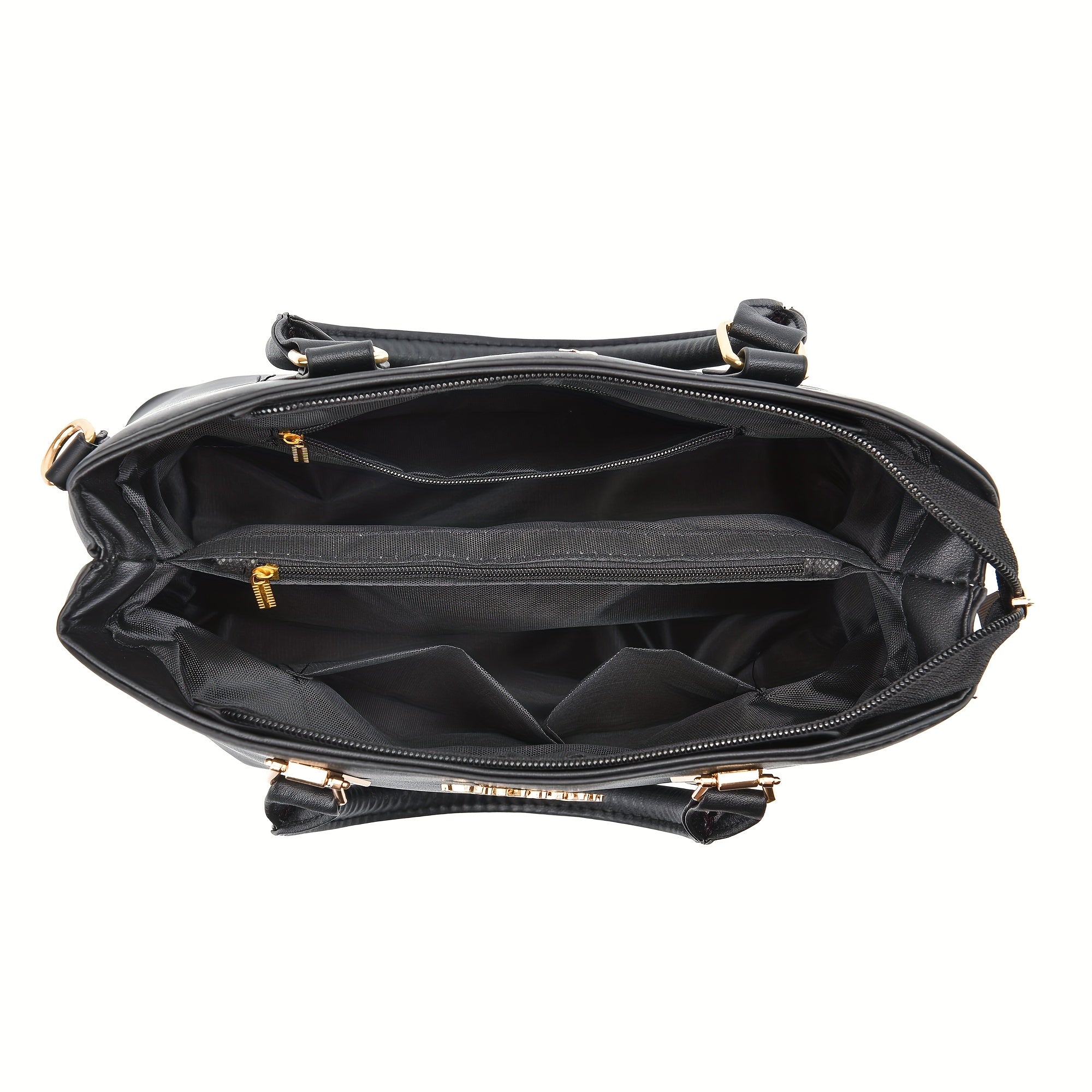 2pcs PU Leather Bag Set, Tassel Decor Handbag &amp; Crossbody Bag, Women's Office &amp; Work Purse