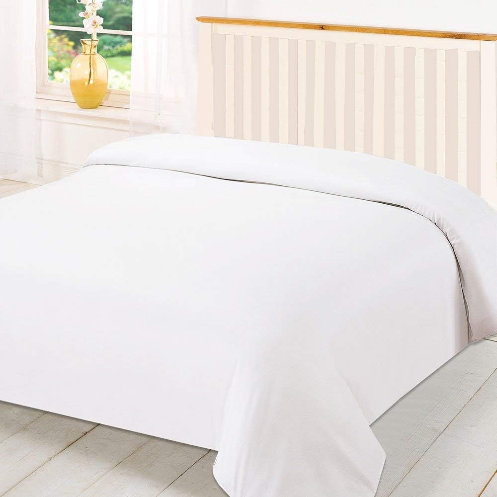 BedDecor 630 Thread Count Egyptian Cotton Duvet Cover, Queen, White