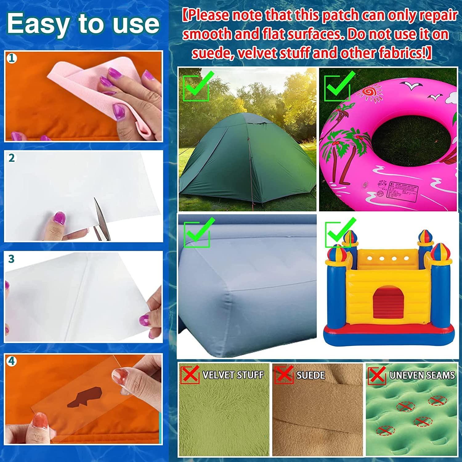 7ft roll tpu pool repair patch kit for air mattress, bounce house, swimming pool, tent, canvas, canopy, pool floats, tubes air bed and inflatable toys, 3.15 in x 7 ft roll…