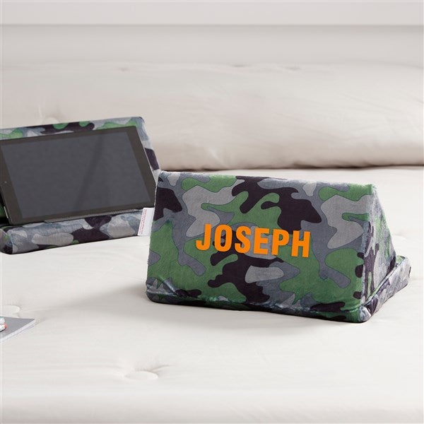 camouflage personalized tablet pillow