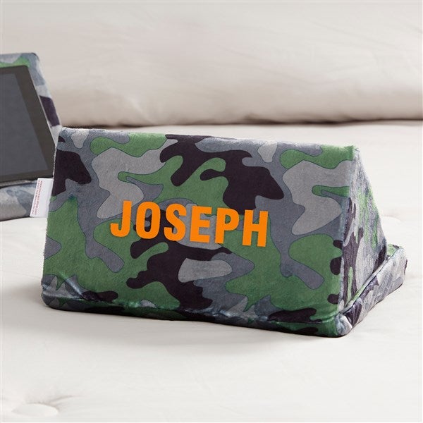 camouflage personalized tablet pillow