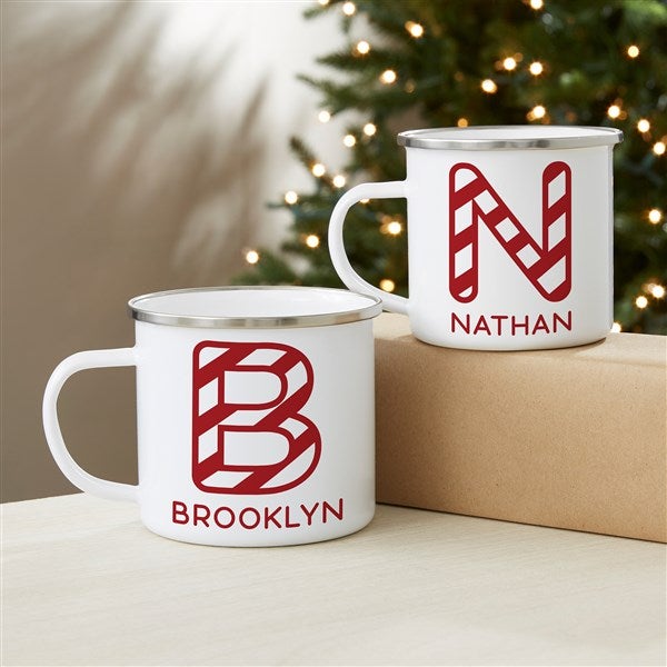 candy cane lane personalized christmas camp mug