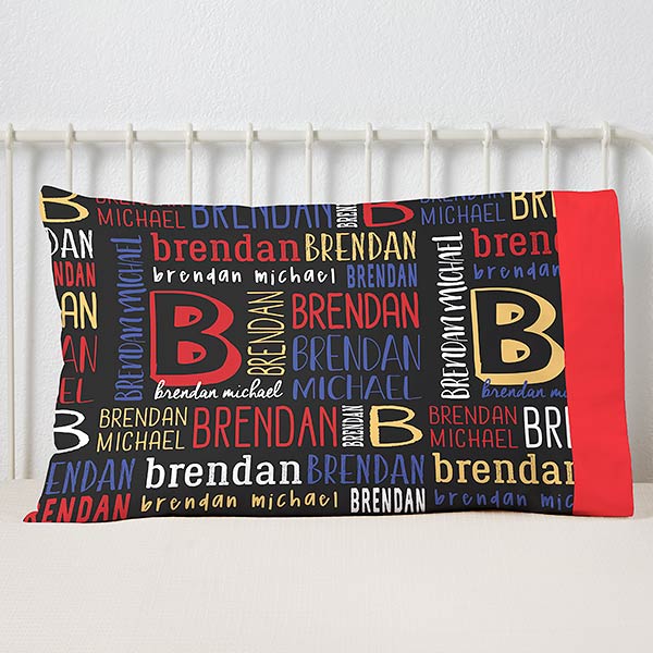 bright name personalized pillowcase
