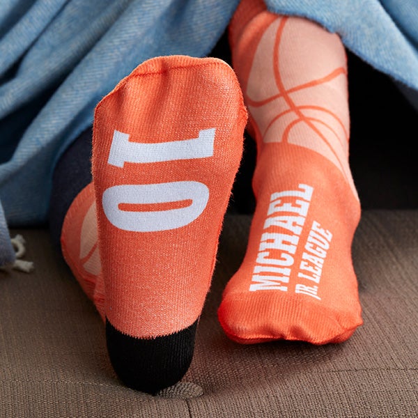 basketball personalized kids socks