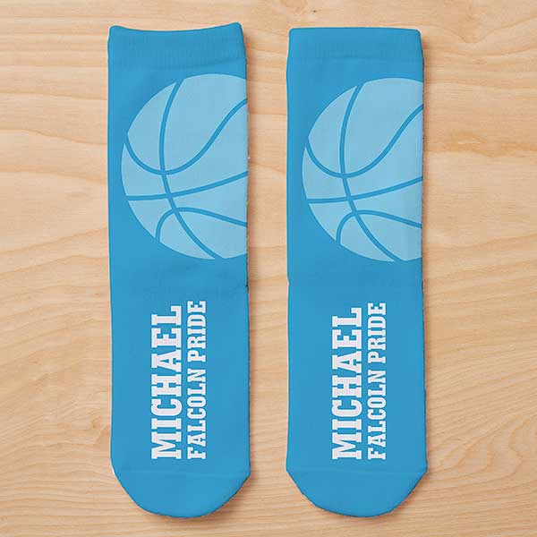 basketball personalized kids socks