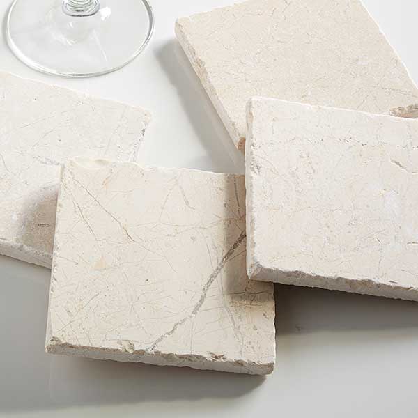 bar & tavern personalized tumbled stone coaster set