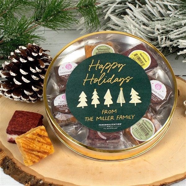 aspen christmas personalized 8 ct. brownie tin