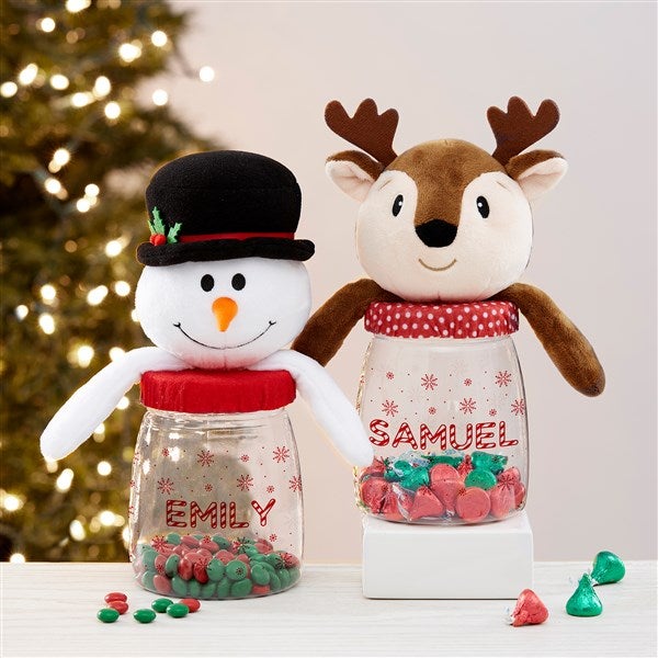 candy cane lane personalized christmas candy jar