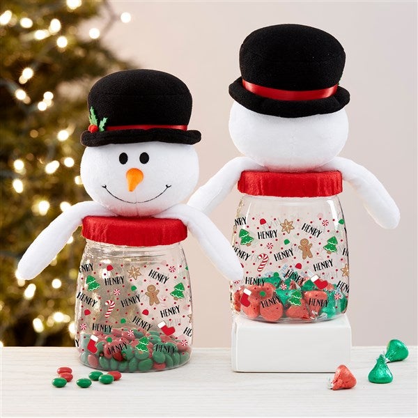 baking spirits bright personalized christmas candy jar