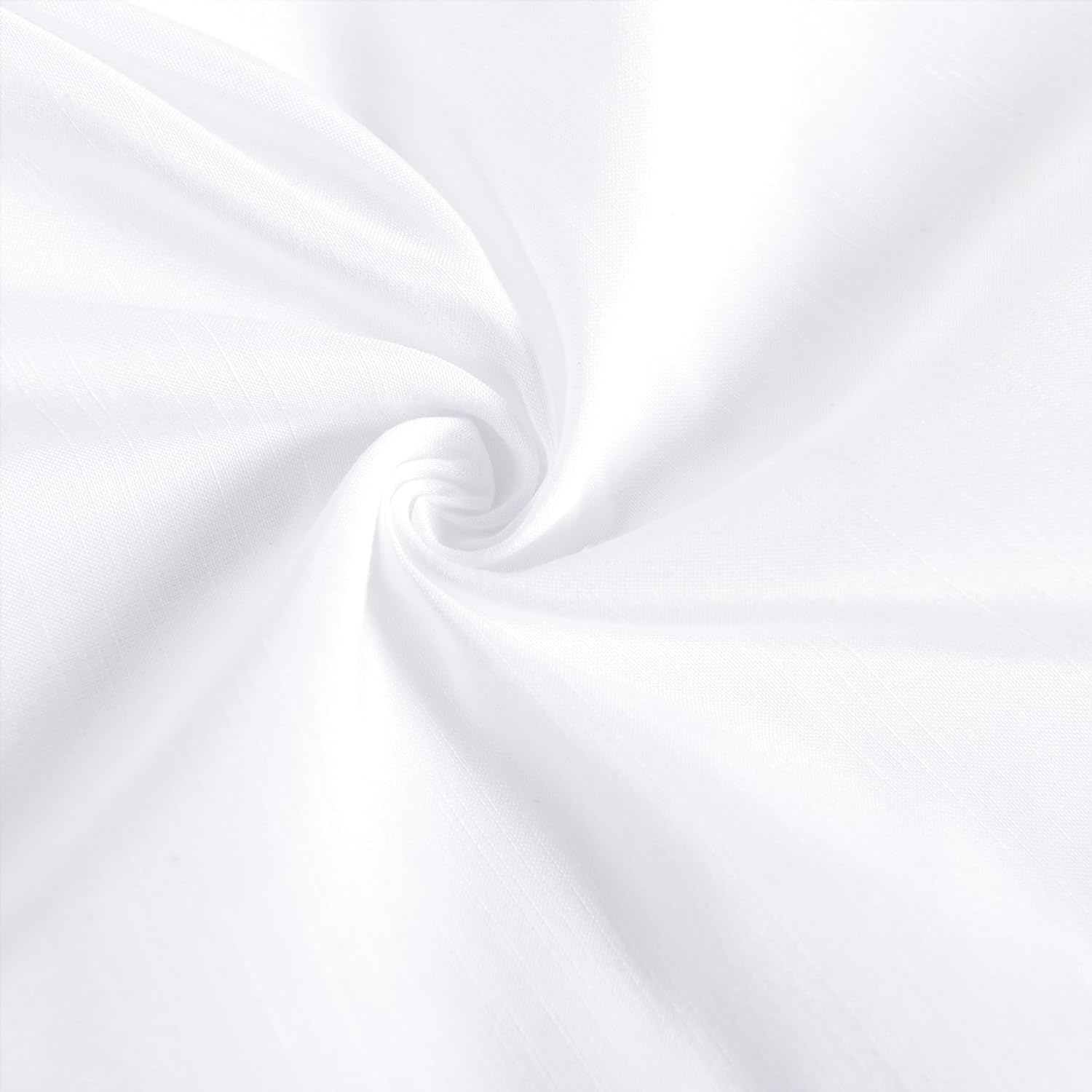 BiscaynWrap Around Bed Skirts for Queen Beds 15" Drop, White Adjustable Elastic Dust Ruffles Easy Fit Wrinkle &amp; Fade Resistant Silky Luxurious Fabric Machine Washable