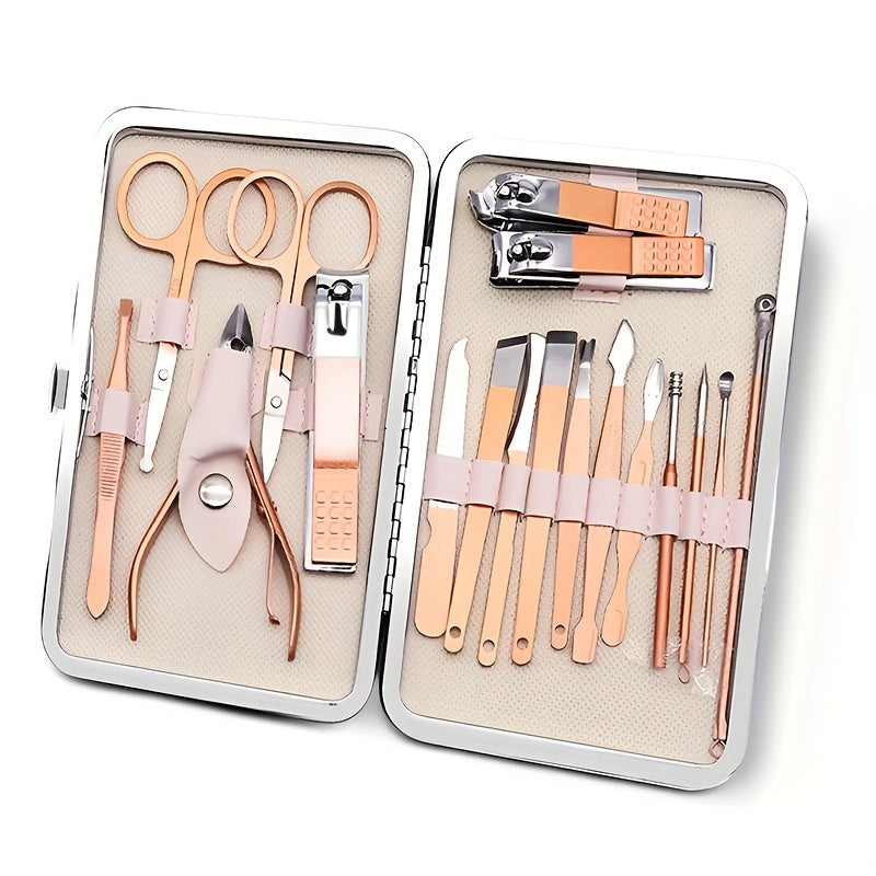 7/10/12/15/18 In 1 Professional  Steel Nail Clipper Pedicure&amp; Manicure Set -  All Purpose Set For Nails Daily And Salon !
