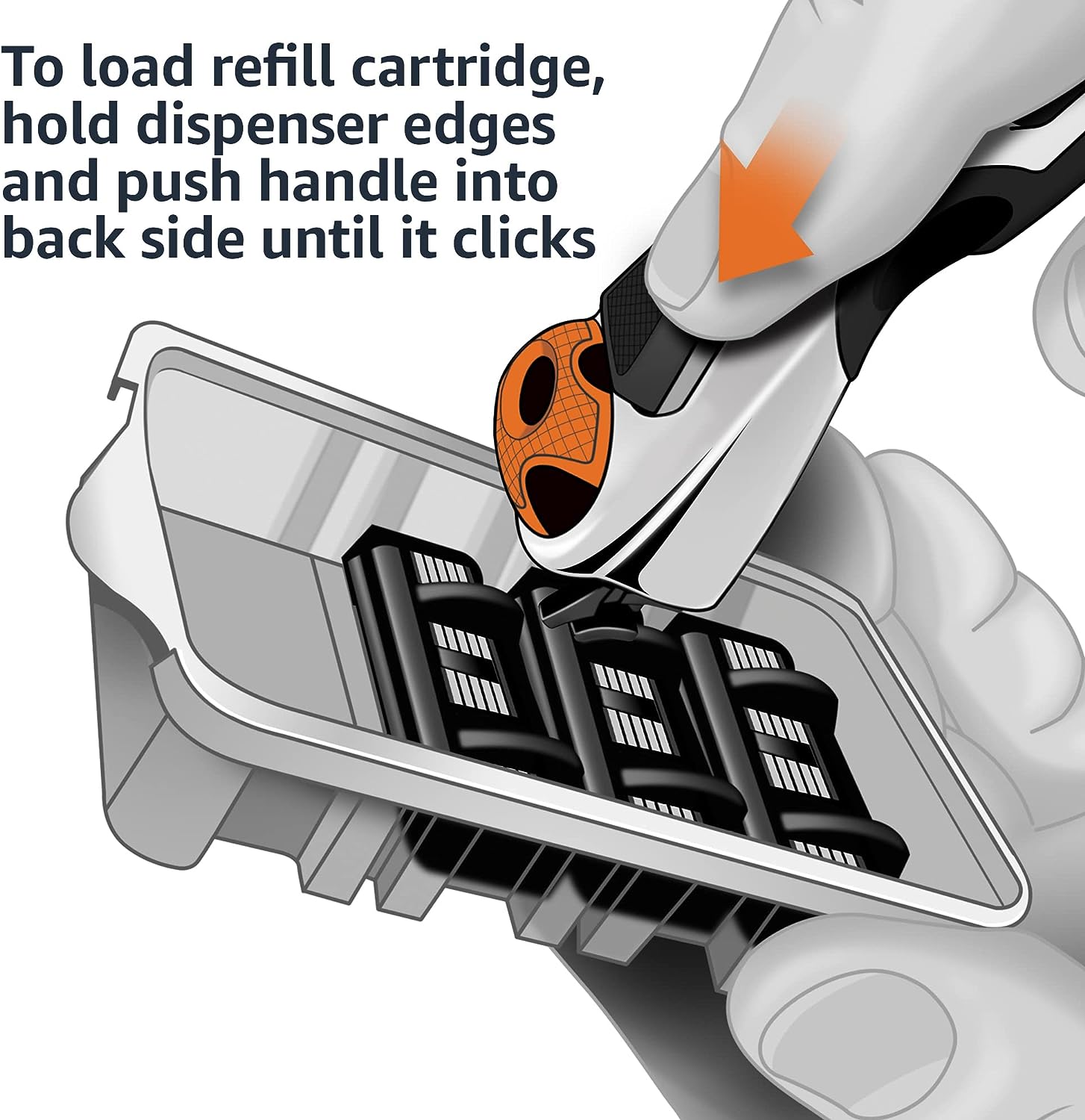 Amazon Basics 5-Blade Razor Refills for Men with Dual Lubrication and Precision Beard Trimmer, 12 Cartridges (Fits Amazon Basics Razor Handles only) (Previously Solimo)