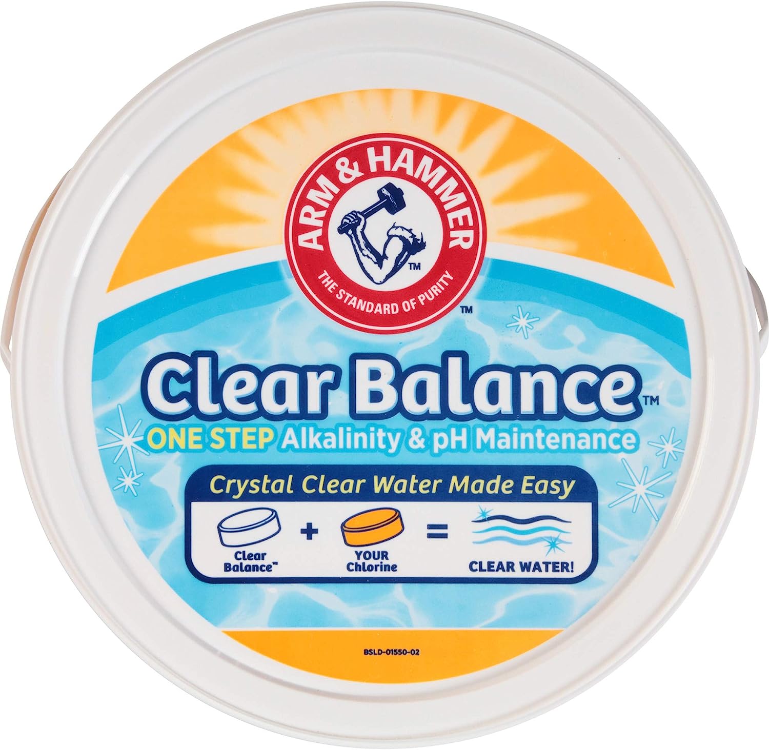 ARM &amp; HAMMER Clear Balance Swimming Pool Alkalinity &amp; pH Maintenance Tablets, White, 1 Pack, 16 Count