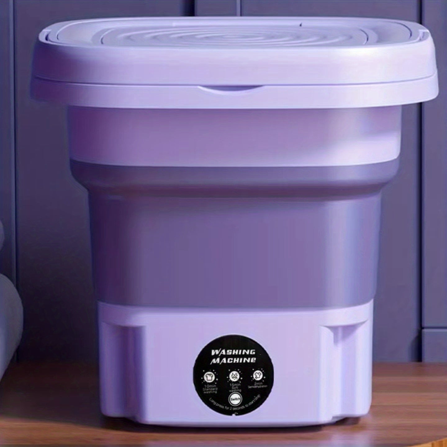 8L Foldable Mini Washing Machine: Fully Automatic Portable &amp; Compact For Baby &amp; Toddler Clothes, Underwear, Panties &amp; Socks!