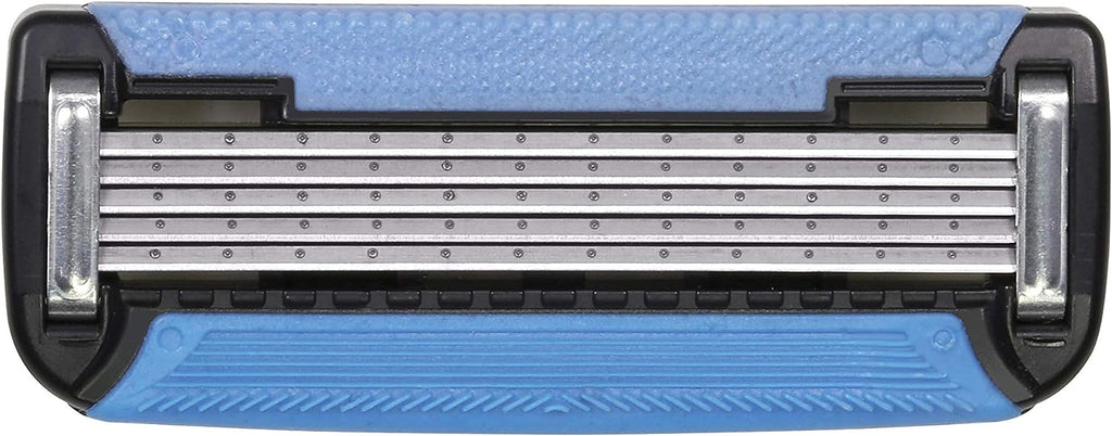 Amazon Basics 5-Blade Razor Refills for Men with Dual Lubrication and Precision Beard Trimmer, 12 Cartridges (Fits Amazon Basics Razor Handles only) (Previously Solimo)