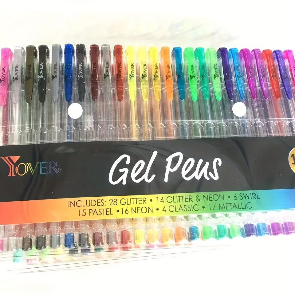 8/24/36/48/60/100pcsGelmushta Gel Pens Unique Colors (No Duplicates) Set For Adult Coloring Books Drawing With Case