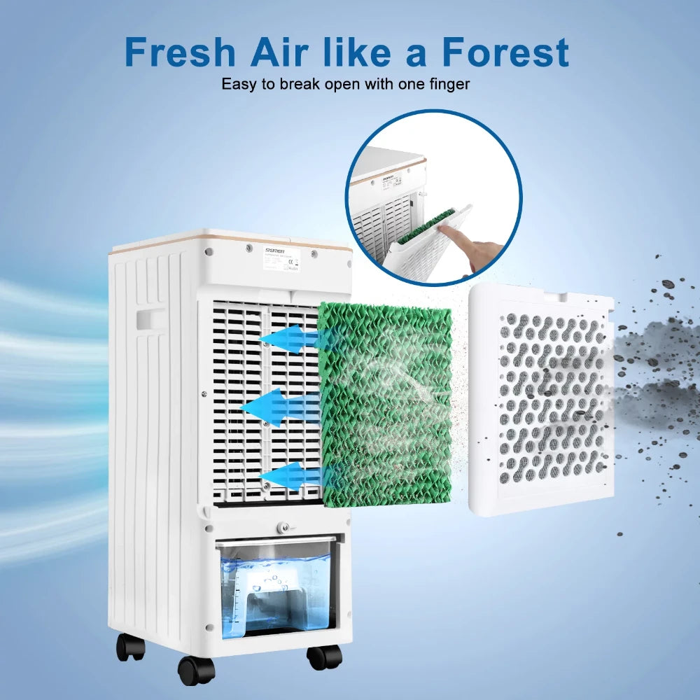 3-IN-1 Evaporative Air Cooler Portable Fan Cooling