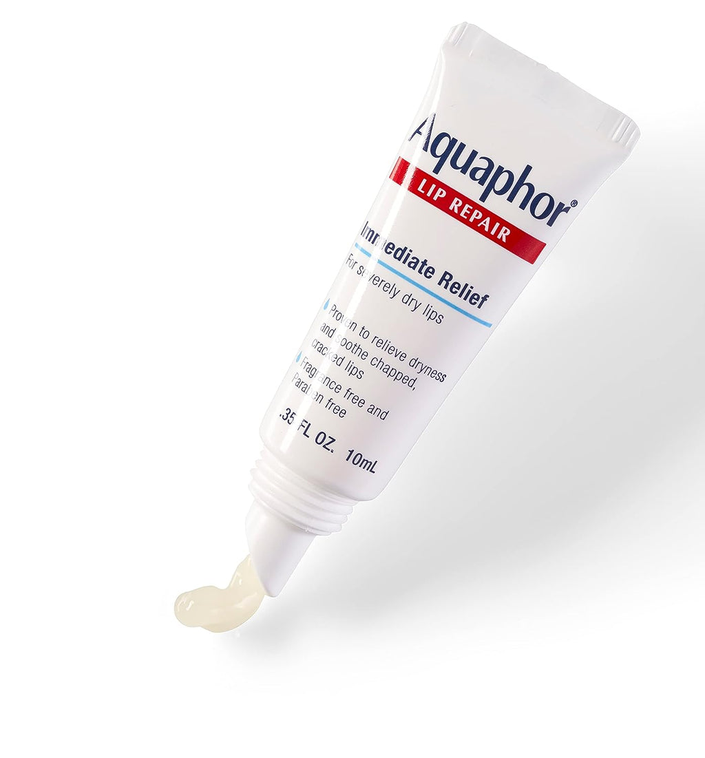 Aquaphor Lip Repair - Soothe Dry, Chapped Lips - Two .35 oz. Tubes-2 Count (Pack of 1)