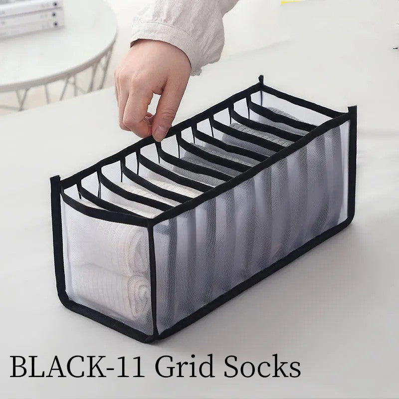 Bra &amp; Panty Organizer, Foldable Underwear StoraBox, Drawer Closet StoraDivider For Tie, Lingerie, Socks