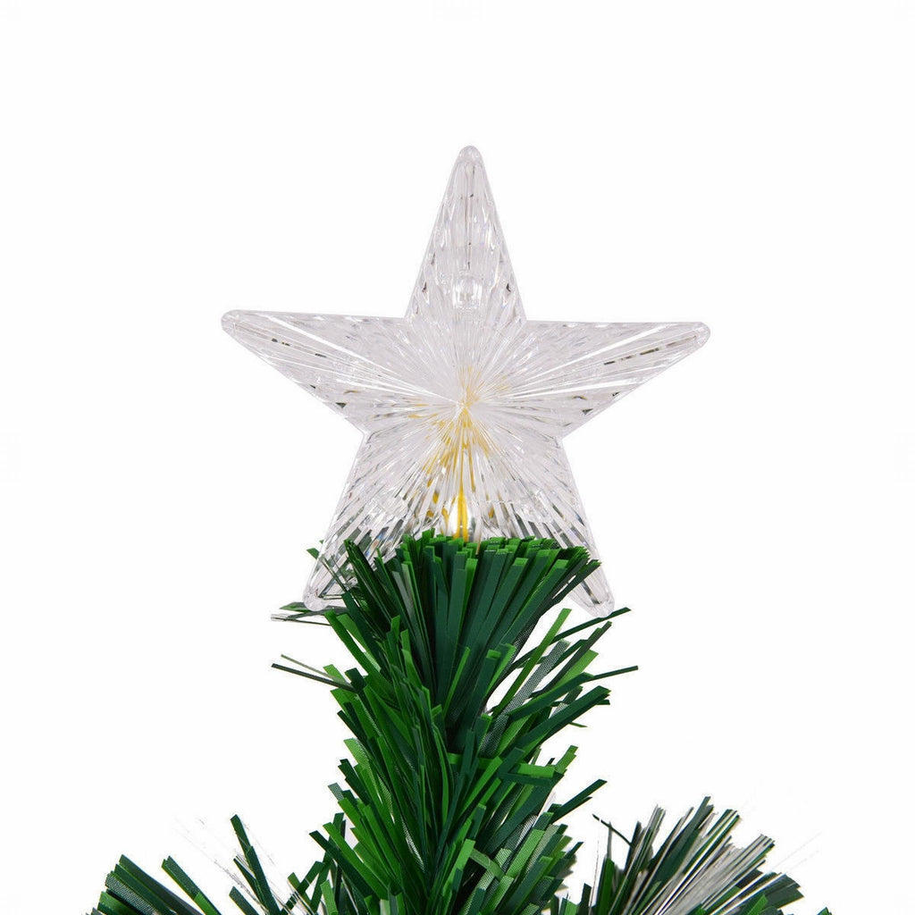 5' / 6' / 7' Multicolor LED Fiber Optic Artificial Christmas Tree-5'