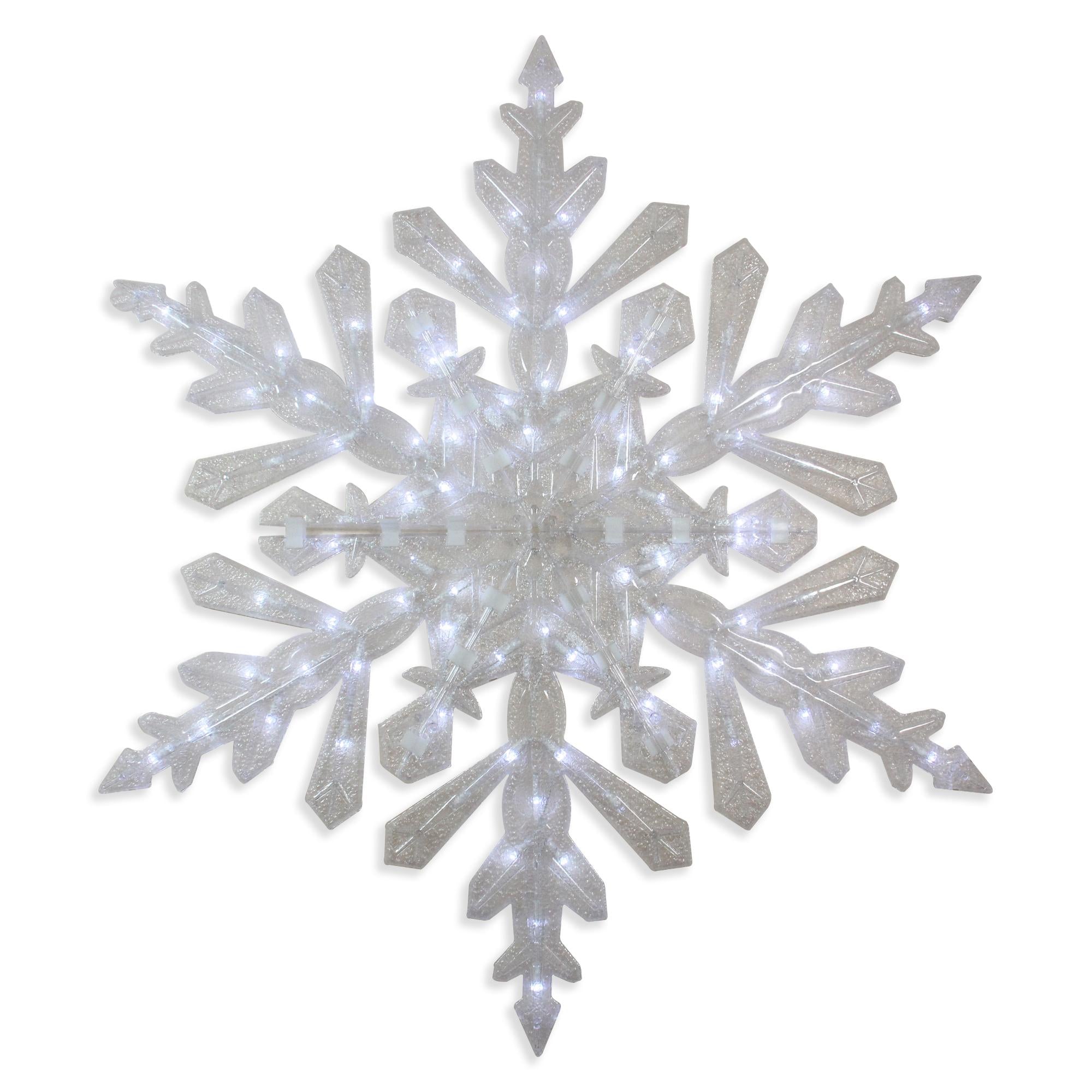 47" LED Lighted Twinkling Cool White Snowflake Christmas Outdoor Decoration