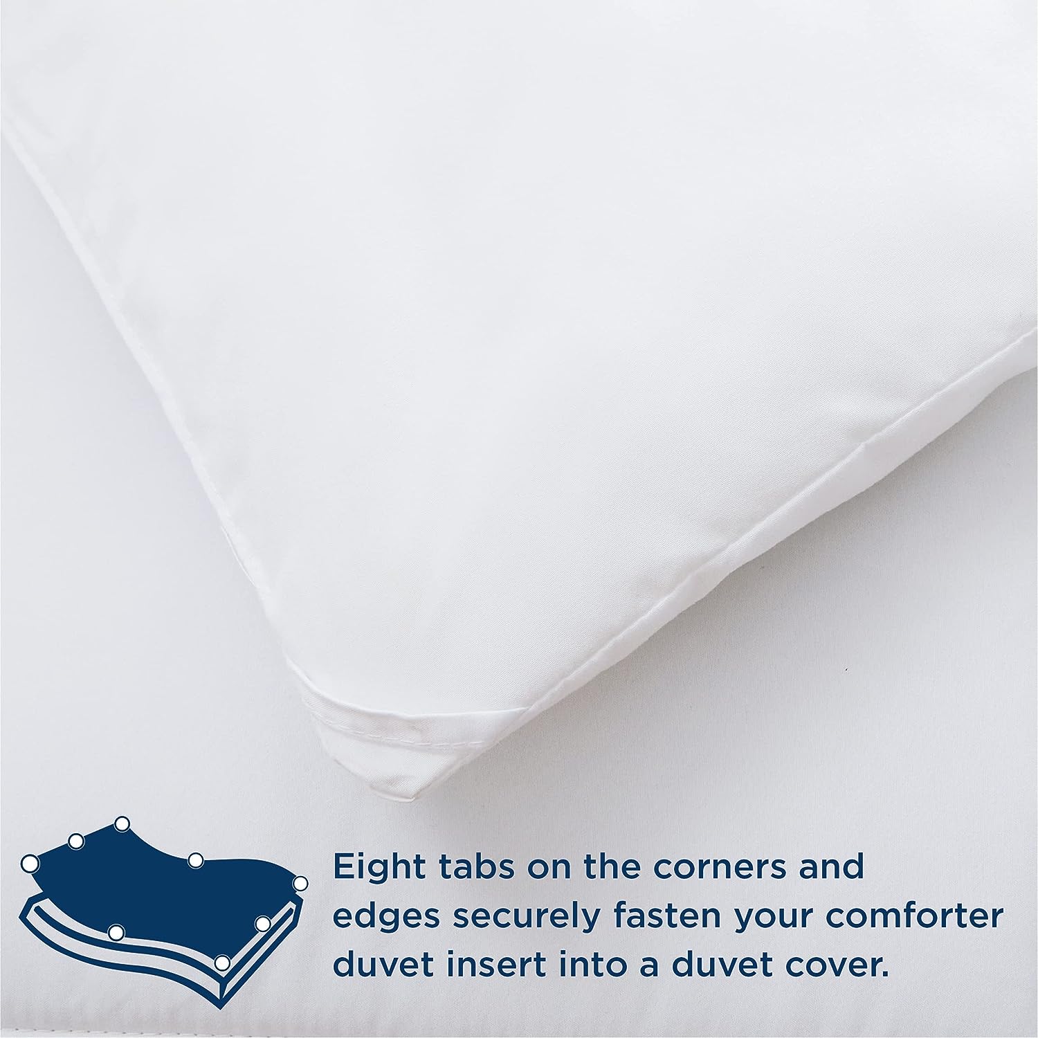 Bedsure Queen Comforter Duvet Insert - Quilted White, All Season Down Alternative Queen Size Bedding Comforter with Corner Tabs