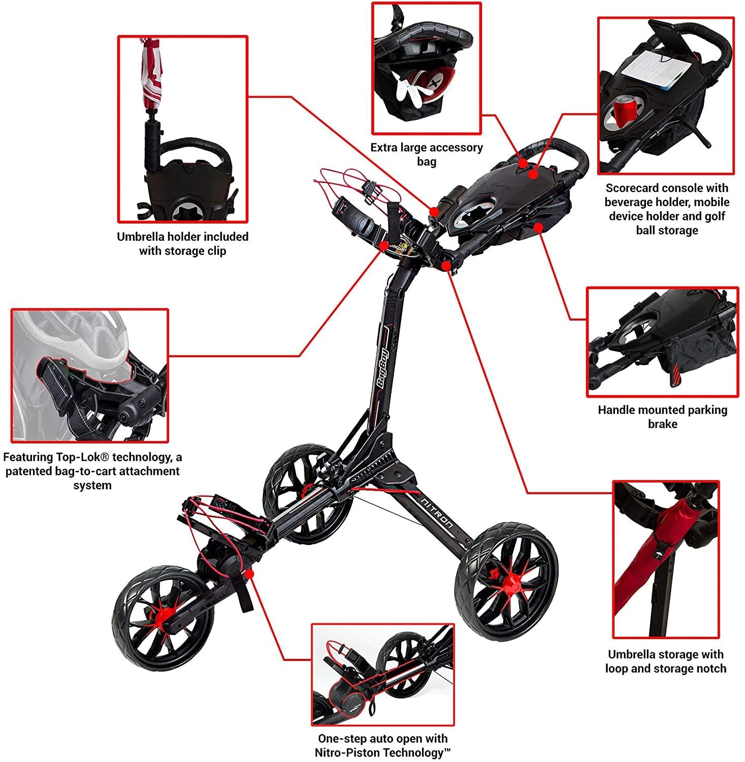 BagBoy Nitron Golf Push Cart