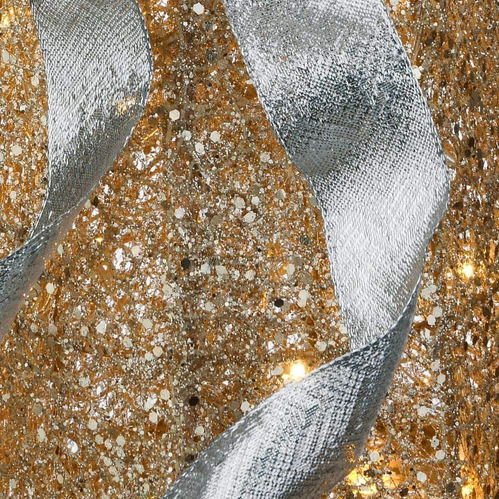 53 in. Champagne Gold Praying Angel with LED Lights