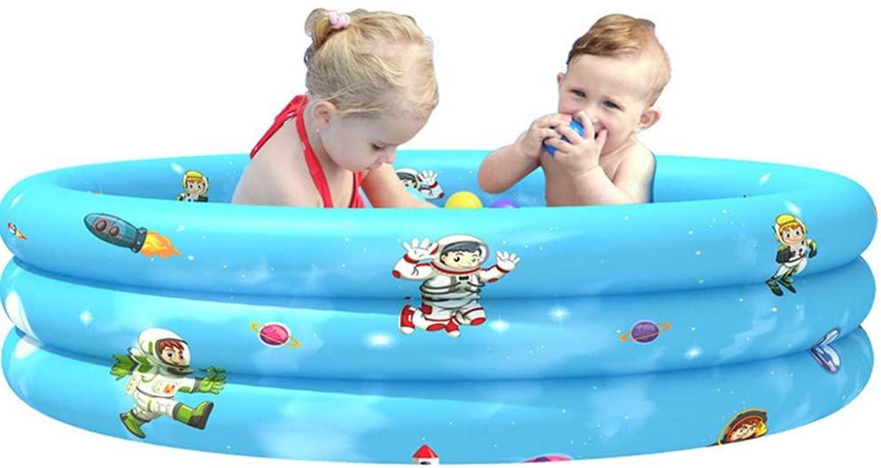 BZLEK Inflatable Pool Round Inflatable Swimming Pool Water Game Play Center Family Swimming Pool for Outdoor, Garden, Backyard, Summer Water Party for Toddlers, Kids, Family,130cm
