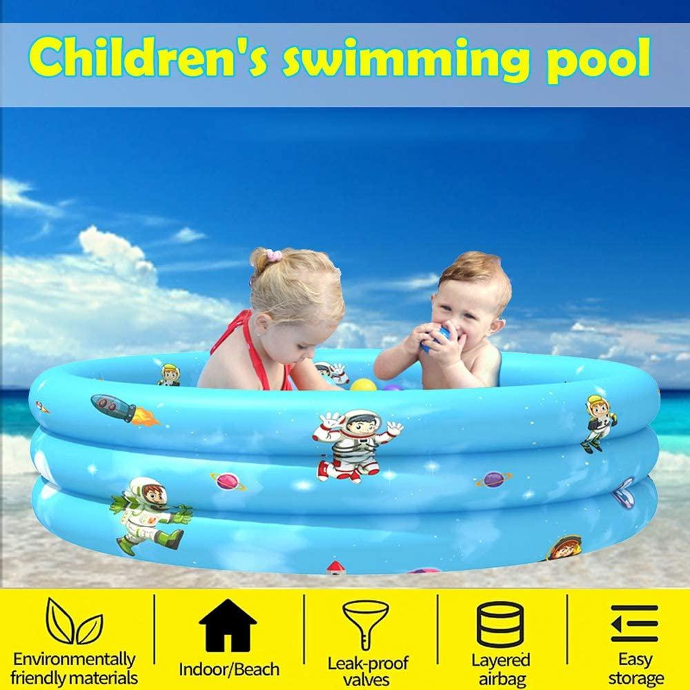 BZLEK Inflatable Pool Round Inflatable Swimming Pool Water Game Play Center Family Swimming Pool for Outdoor, Garden, Backyard, Summer Water Party for Toddlers, Kids, Family,130cm