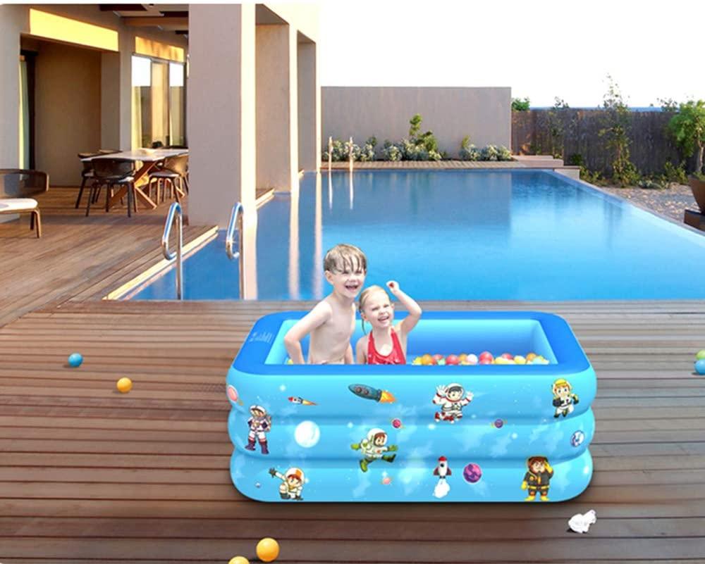 BZLEK Inflatable Pool Round Inflatable Swimming Pool Water Game Play Center Family Swimming Pool for Outdoor, Garden, Backyard, Summer Water Party for Toddlers, Kids, Family,130cm