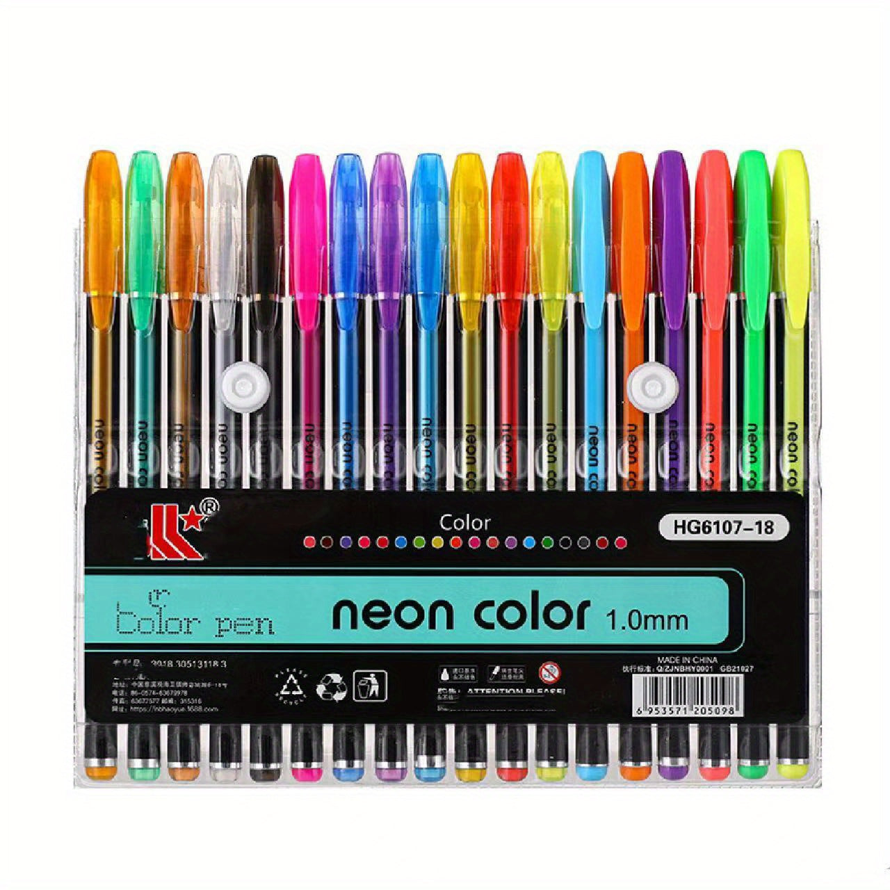 8/24/36/48/60/100pcsGelmushta Gel Pens Unique Colors (No Duplicates) Set For Adult Coloring Books Drawing With Case